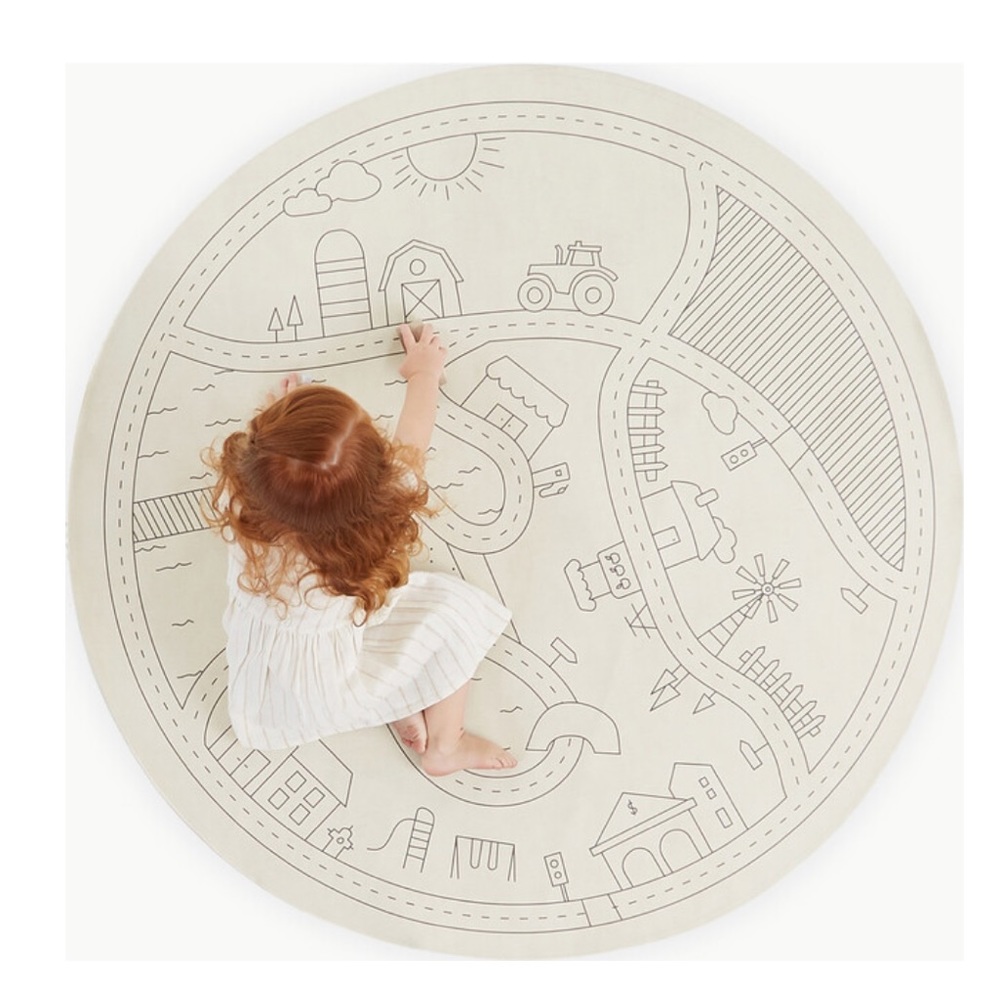 Round Gathre Homestead Mat